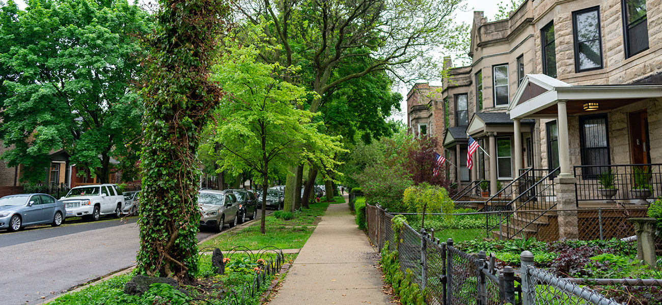 Quaint Logan Square neighborhood